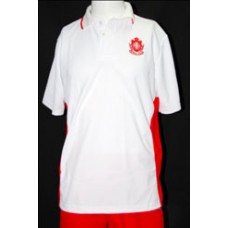 WHITE POLO SHIRT (With embroidered Crest)